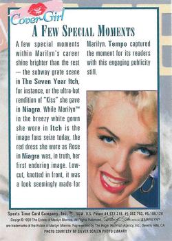 1993 Sports Time Marilyn Monroe - Cover Girl #9 Tempo (1954's Football Champions) Back
