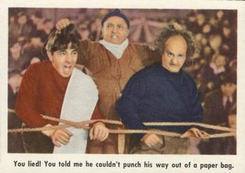1959 Fleer The Three Stooges #9 You lied! You told me he couldn't punch his way out of a paper bag. Front