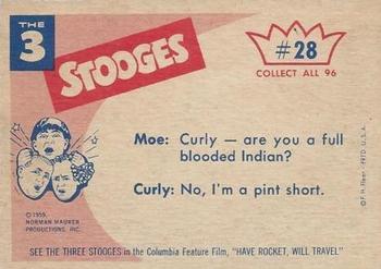1959 Fleer The Three Stooges #28 What happened to our reservations! Back