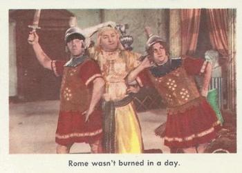 1959 Fleer The Three Stooges #50 Rome wasn't burned in a day. Front