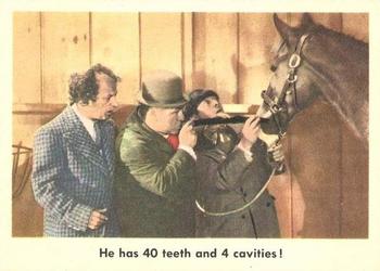 1959 Fleer The Three Stooges #66 He has 40 teeth and 4 cavities! Front
