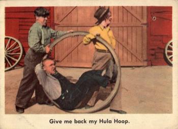 1959 Fleer The Three Stooges #72 Give me back my Hula Hoop. Front