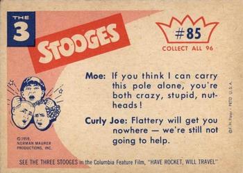 1959 Fleer The Three Stooges #85 Give me a hand, I can't carry it all by myself! Back