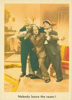 1959 Fleer The Three Stooges #87 Nobody leave the room! Front