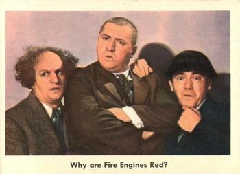 1959 Fleer The Three Stooges #89 Why are Fire Engines Red? Front