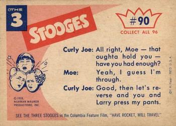 1959 Fleer The Three Stooges #90 What's wrong - No more chairs in this room? Back