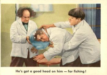 1959 Fleer The Three Stooges #92 He's got a good head on him - for fishing! Front