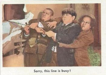 1959 Fleer The Three Stooges #95 Sorry, this line is busy! Front