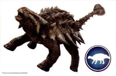 2015 Sandylion Jurassic World Stickers #8 Ankylosaurus Front