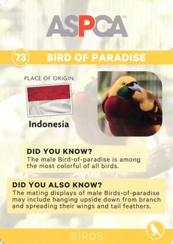 2016 ASPCA Pets & Creatures #73 Bird of Paradise Back