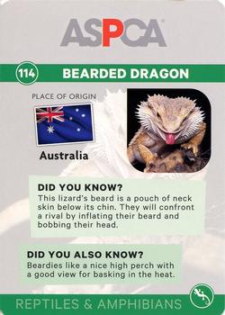 2016 ASPCA Pets & Creatures #114 Bearded Dragon Back