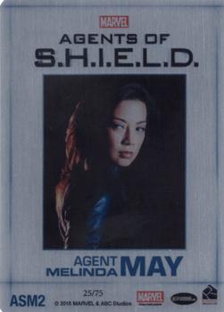 2015 Rittenhouse Marvel: Agents of S.H.I.E.L.D. Season 2 - Agents of S.H.I.E.L.D. Metal #ASM2 Melinda May Back