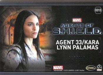 2015 Rittenhouse Marvel: Agents of S.H.I.E.L.D. Season 2 - Costumes #CC13 Agent 33 / Kara Lynn Palamas Back