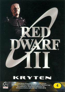 2004 Rittenhouse Red Dwarf Season III DVD #4 Kryten Back