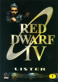 2004 Rittenhouse Red Dwarf Season IV DVD #1 Lister Back