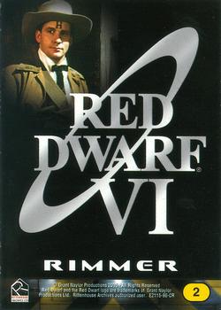 2005 Rittenhouse Red Dwarf Season VI DVD #2 Rimmer Back