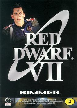 2006 Rittenhouse Red Dwarf Season VII DVD #2 Rimmer Back
