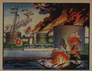 1938 Gum Inc. Horrors of War (R69) #267 Jap Bombers Ignite U.S. Oil Tanks Front
