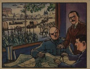 1938 Gum Inc. Horrors of War (R69) #287 Premier Hodza Confers with Army Heads over War Front
