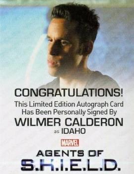 2015 Rittenhouse Marvel: Agents of S.H.I.E.L.D. Season 2 - Autographs Full-Bleed #NNO Wilmer Calderon Back