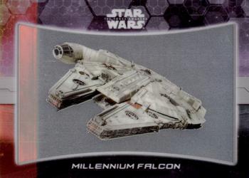 2016 Topps Chrome Star Wars The Force Awakens - Ships and Vehicles #1 Millennium Falcon Front