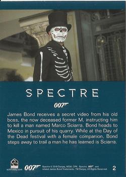2016 Rittenhouse James Bond Archives SPECTRE Edition #2 James Bond receives a secret video from his old Back