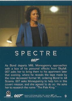 2016 Rittenhouse James Bond Archives SPECTRE Edition #9 As Bond departs MI6, Moneypenny approaches with a Back