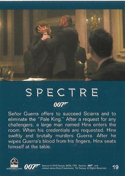 2016 Rittenhouse James Bond Archives SPECTRE Edition #19 Señor Guerra offers to succeed Sciarra and to Back