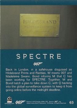 2016 Rittenhouse James Bond Archives SPECTRE Edition #63 Back in London, in a safehouse disguised as Back