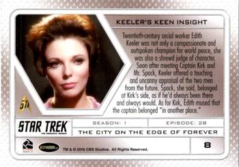 2017 Rittenhouse Star Trek 50th Anniversary #8 The City on the Edge of Forever Back