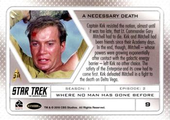 2017 Rittenhouse Star Trek 50th Anniversary #9 Where No Man Has Gone Before Back