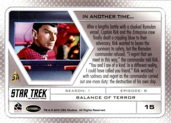 2017 Rittenhouse Star Trek 50th Anniversary #15 Balance of Terror Back