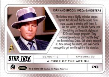2017 Rittenhouse Star Trek 50th Anniversary #20 A Piece of the Action Back