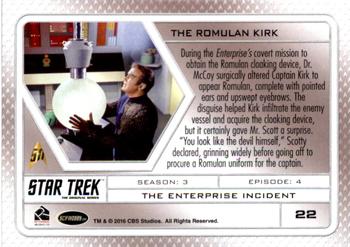 2017 Rittenhouse Star Trek 50th Anniversary #22 The Enterprise Incident Back