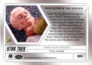 2017 Rittenhouse Star Trek 50th Anniversary #30 The Cage Back