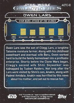 2017 Topps Star Wars: Galactic Files Reborn #AOTC-10 Owen Lars Back