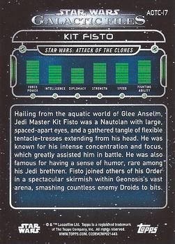 2017 Topps Star Wars: Galactic Files Reborn #AOTC-17 Kit Fisto Back