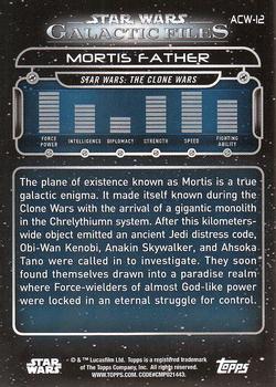 2017 Topps Star Wars: Galactic Files Reborn #ACW-12 Mortis Father Back