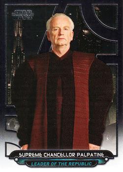 2017 Topps Star Wars: Galactic Files Reborn #ROTS-2 Supreme Chancellor Palpatine Front
