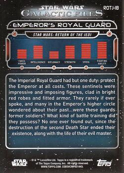 2017 Topps Star Wars: Galactic Files Reborn #ROTJ-18 Emperor's Royal Guard Back
