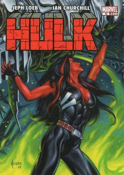 2016 Upper Deck Marvel Masterpieces - What If... #24 Red She-Hulk Front