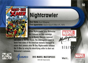 2016 Upper Deck Marvel Masterpieces - What If... #50 Nightcrawler Back