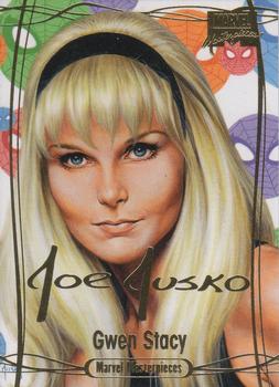 2016 Upper Deck Marvel Masterpieces - Gold Foil Signature Series #8 Gwen Stacy Front