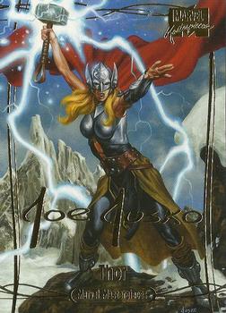 2016 Upper Deck Marvel Masterpieces - Gold Foil Signature Series #52 Thor Front