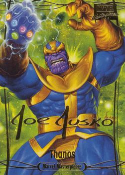 2016 Upper Deck Marvel Masterpieces - Gold Foil Signature Series #64 Thanos Front