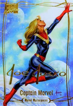 2016 Upper Deck Marvel Masterpieces - Gold Foil Signature Series #69 Captain Marvel Front