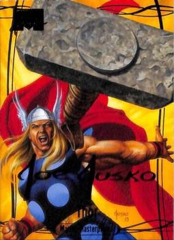 2016 Upper Deck Marvel Masterpieces - Gold Foil Signature Series #81 Thor Front