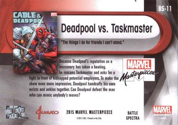 2016 Upper Deck Marvel Masterpieces - Battle Spectra #BS-11 Taskmaster / Deadpool Back