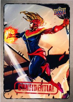 2015 Upper Deck Marvel Dossier #18 Captain Marvel Front