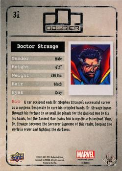 2015 Upper Deck Marvel Dossier #31 Doctor Strange Back